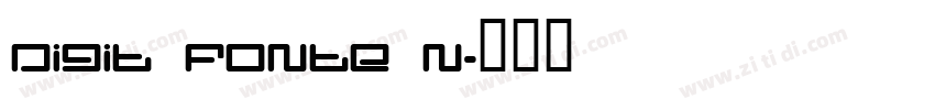 Digit Fonte N字体转换